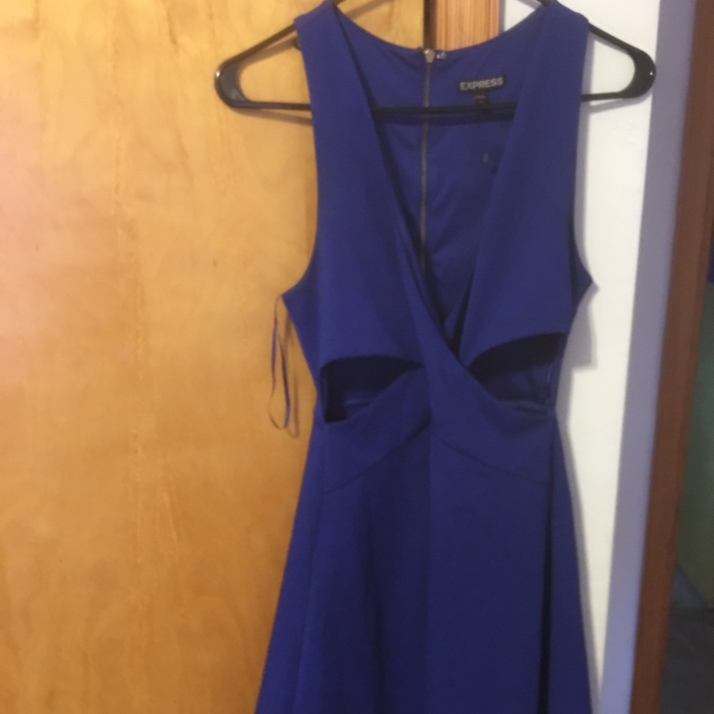 Royal blue skater dress